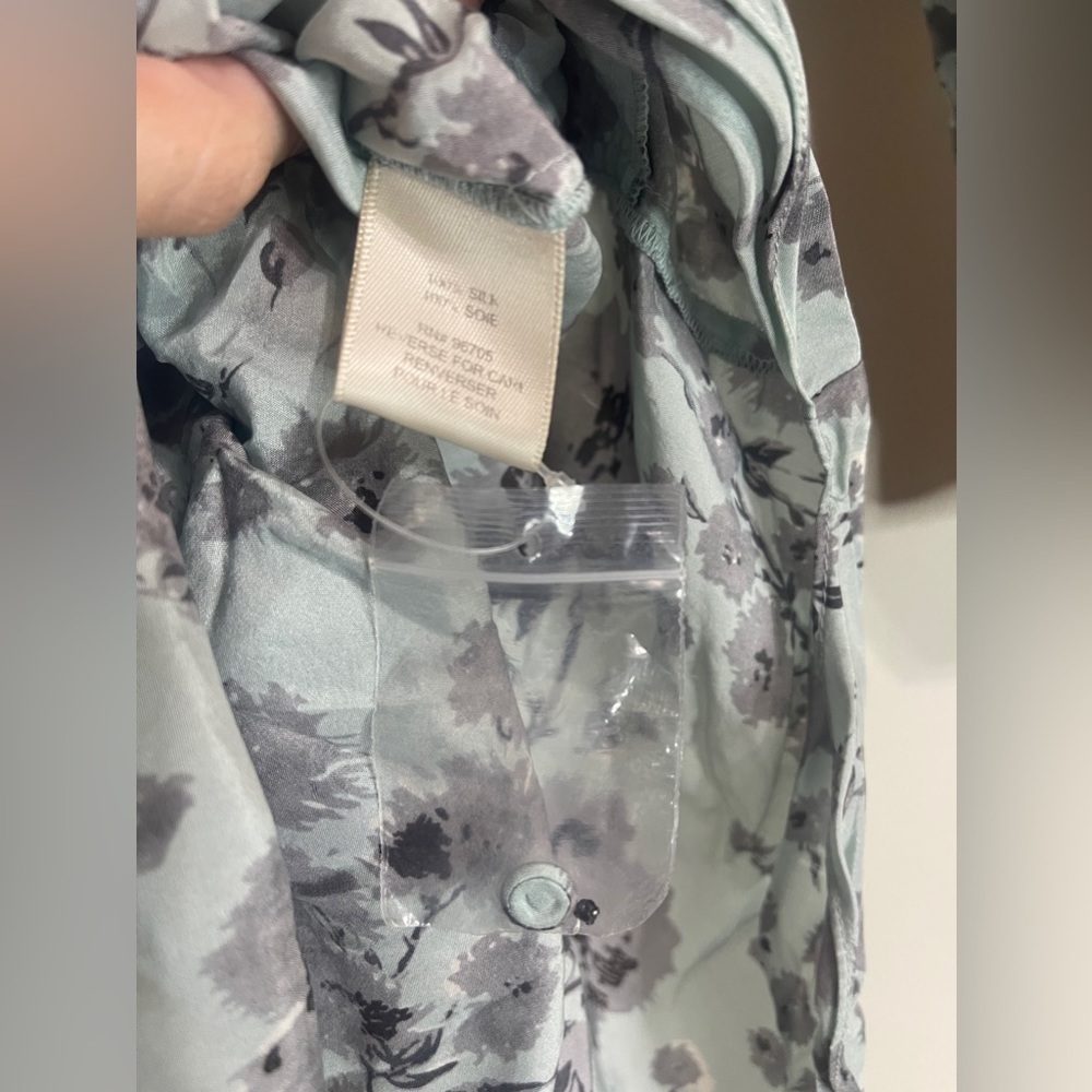 NWOT Rebecca Taylor Silk Floral Ruffle Tie Dress - Picture 10 of 10